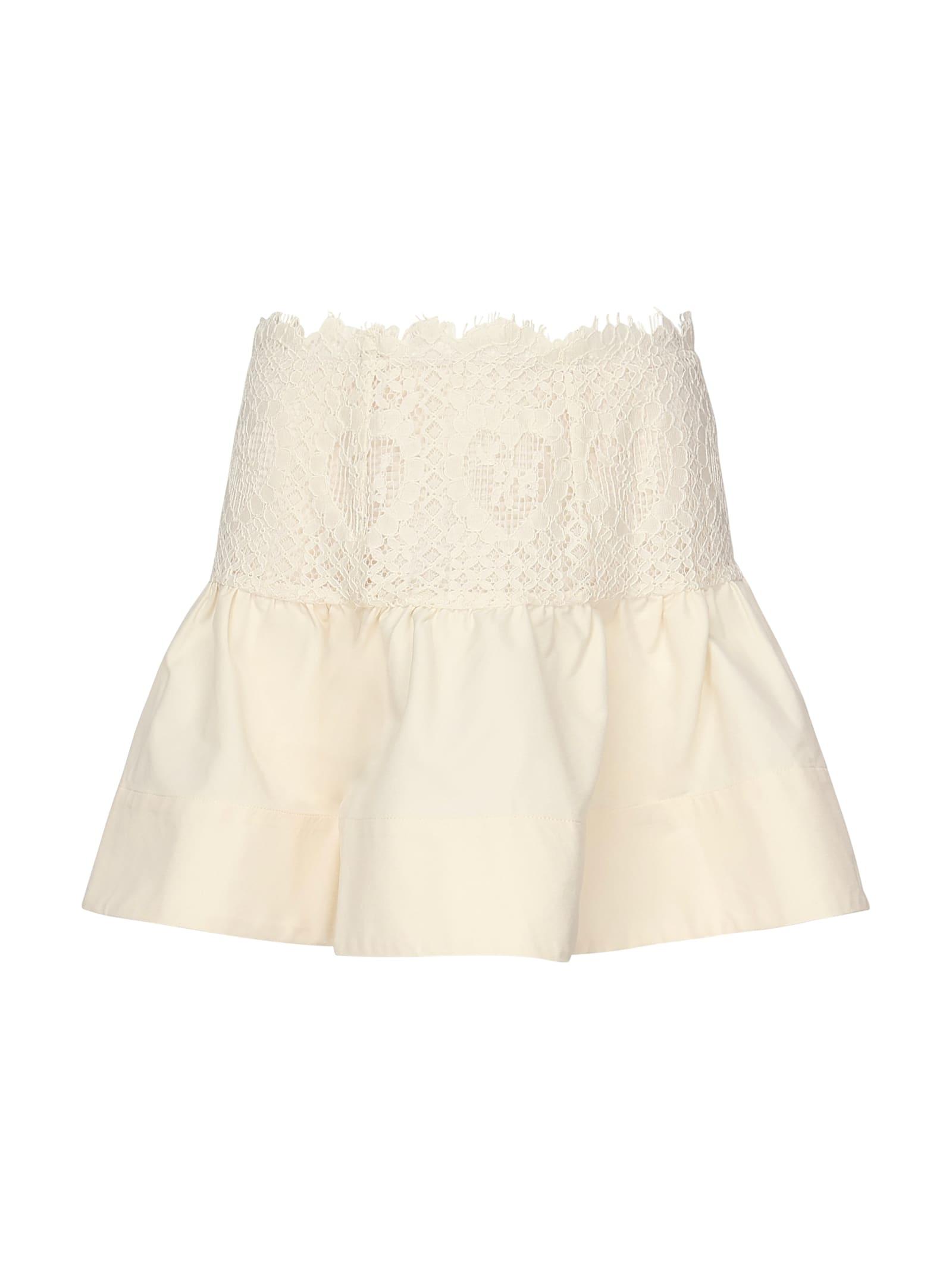 for love & lemons doily lace miniskirt