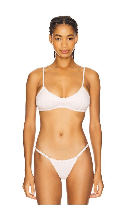 for love & lemons elliana bralette in pink.