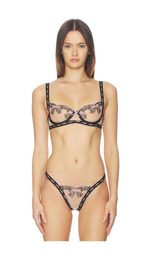 for love & lemons love letters underwire bra in black,pink.