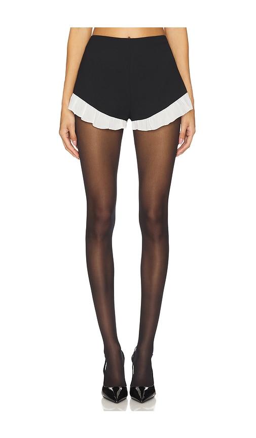 for love & lemons noemie short in black.