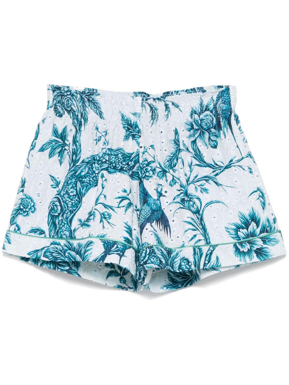 for restless sleepers printed cotton shorts