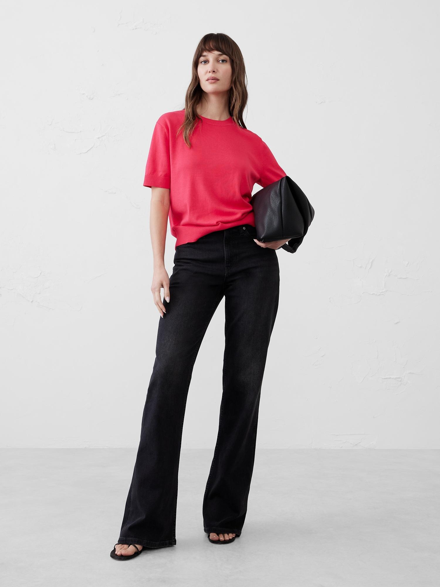 forever short-sleeve sweater