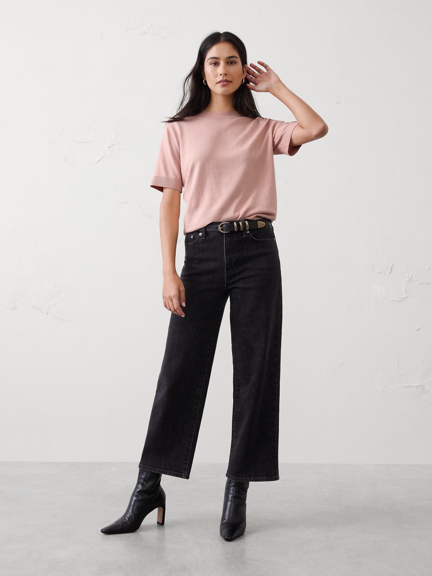 forever short-sleeve sweater