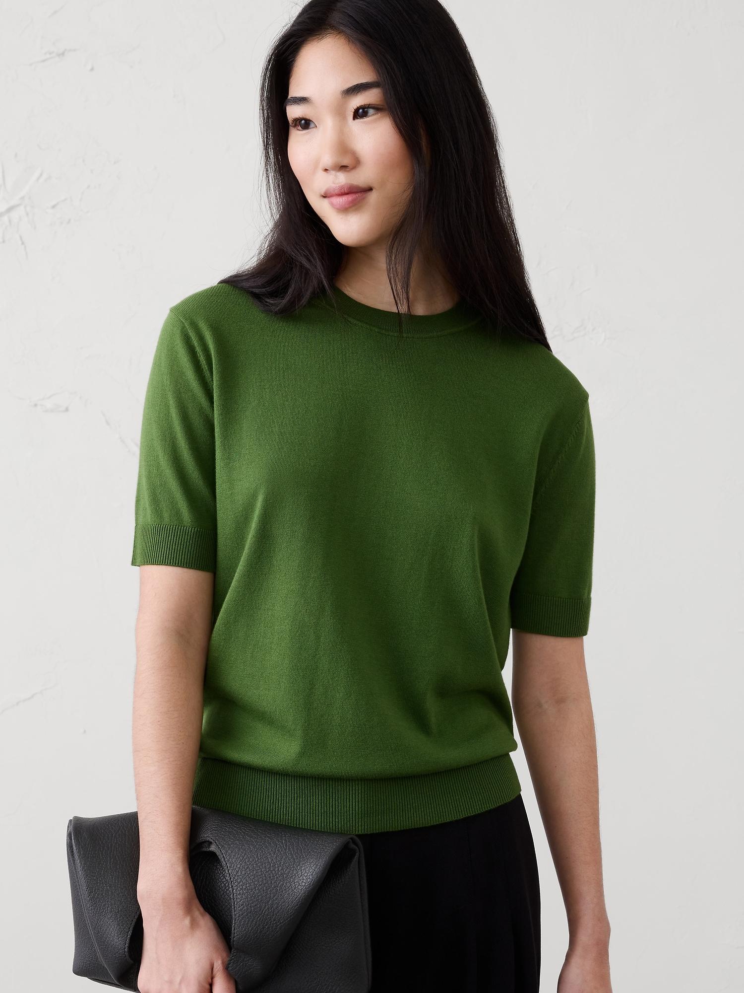 forever short-sleeve sweater