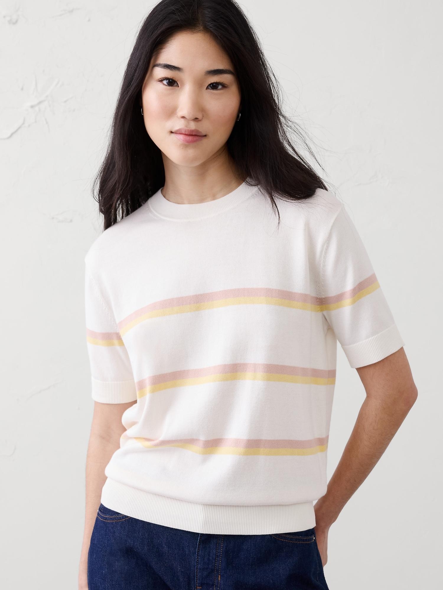 forever short-sleeve sweater