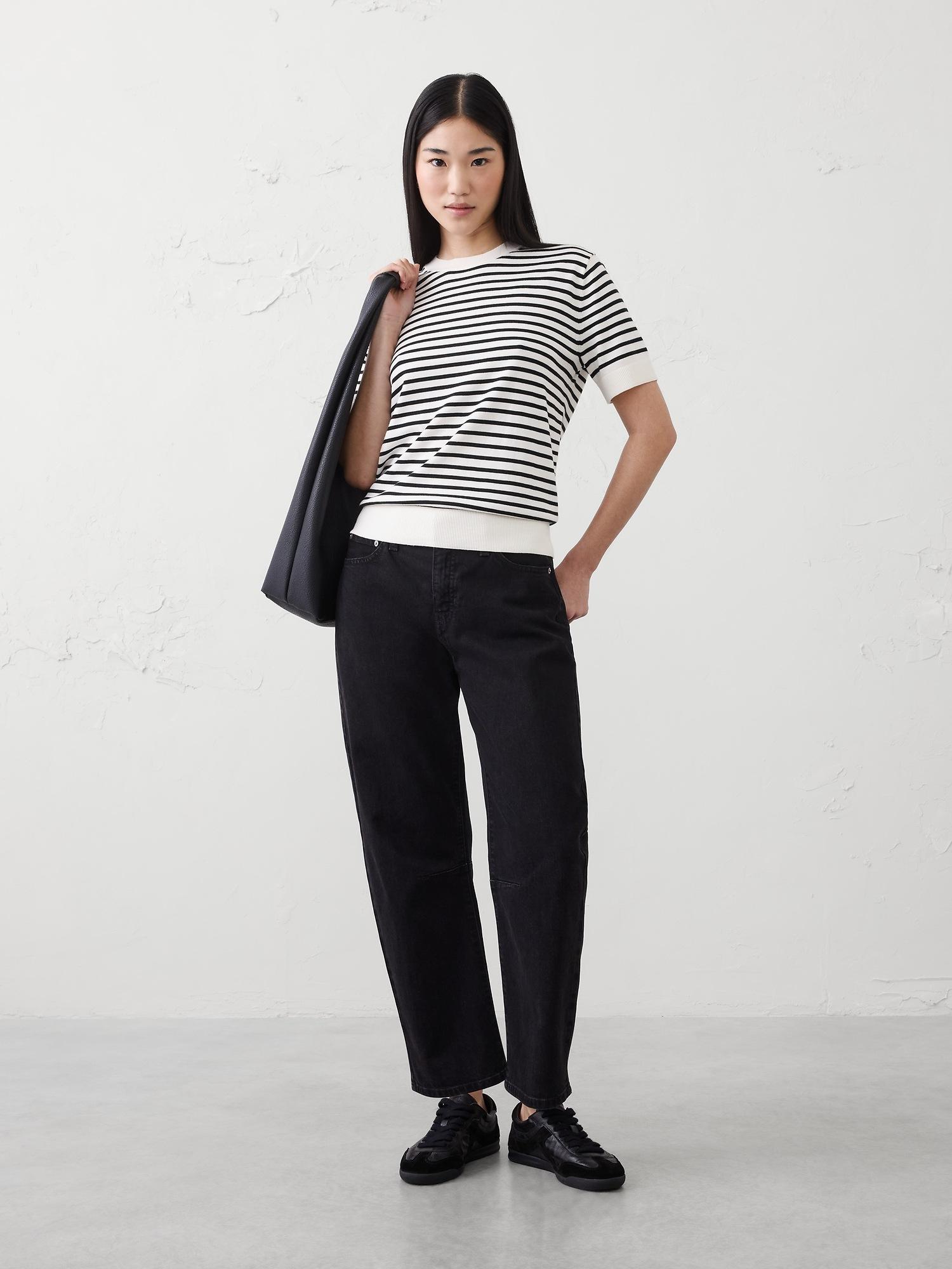 forever short-sleeve sweater