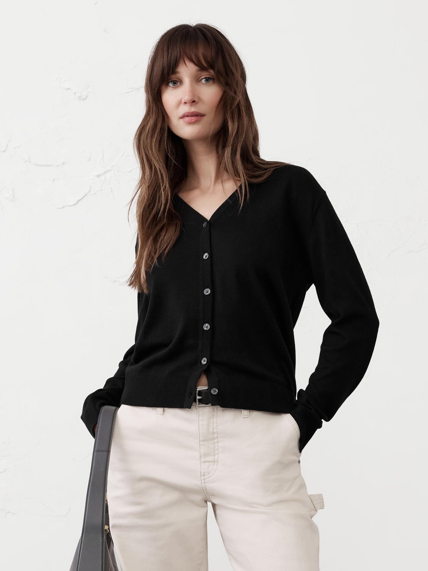 forever v-neck cardigan sweater