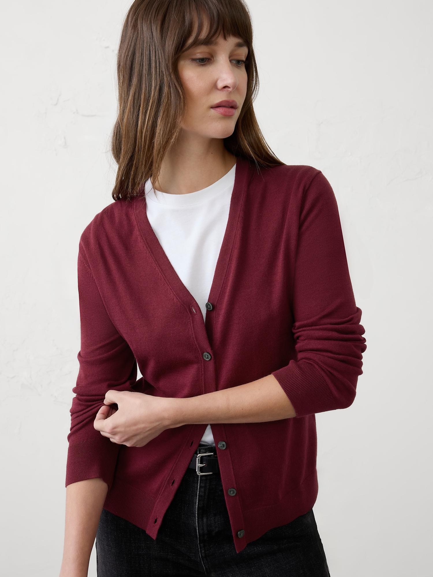 forever v-neck cardigan sweater