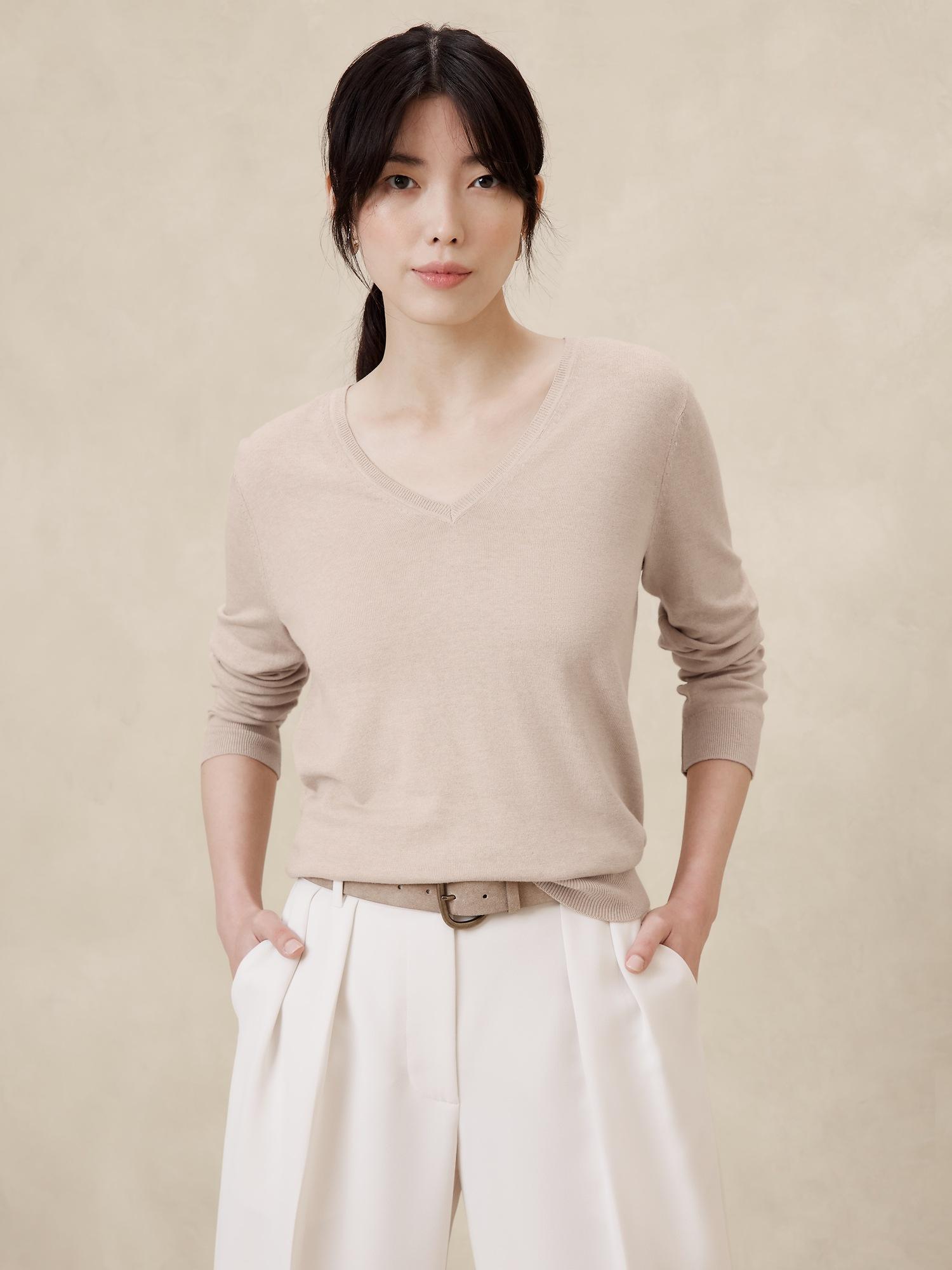 forever v-neck sweater