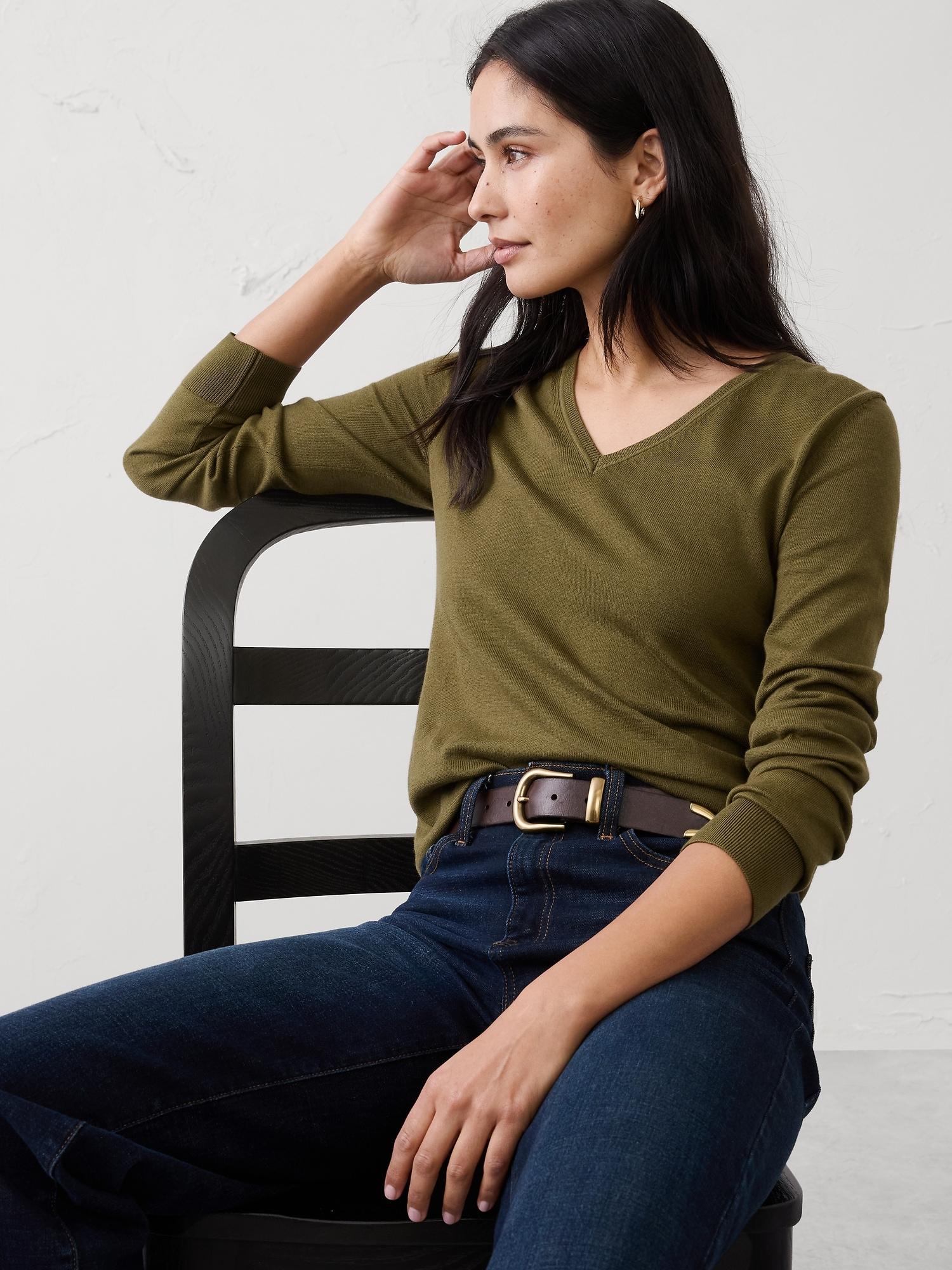 forever v-neck sweater