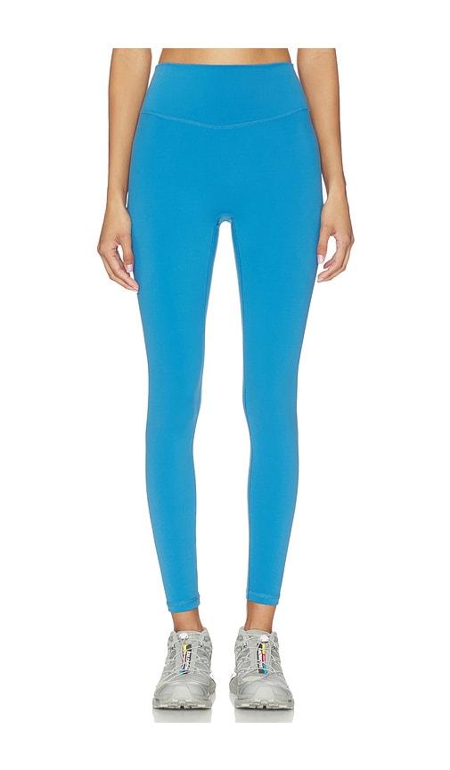 form core leggings in blue.