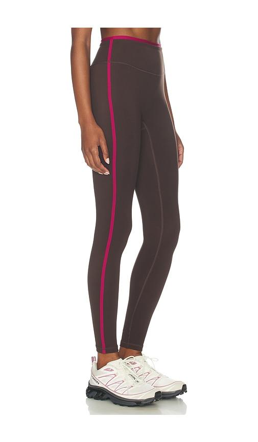 form two tone leggings in brown.