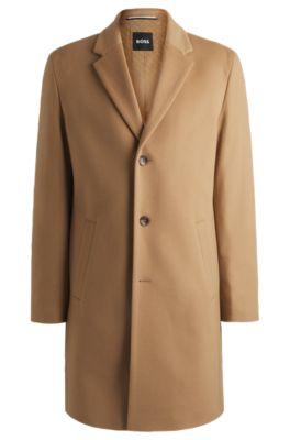 formal coat in wool- beige men's formal coats
