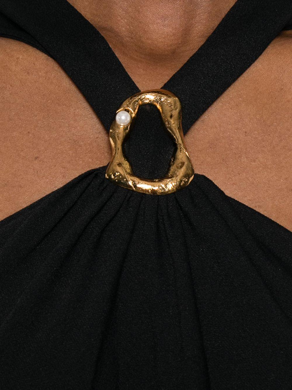 forte forte forte dresses black acrylic silk - women