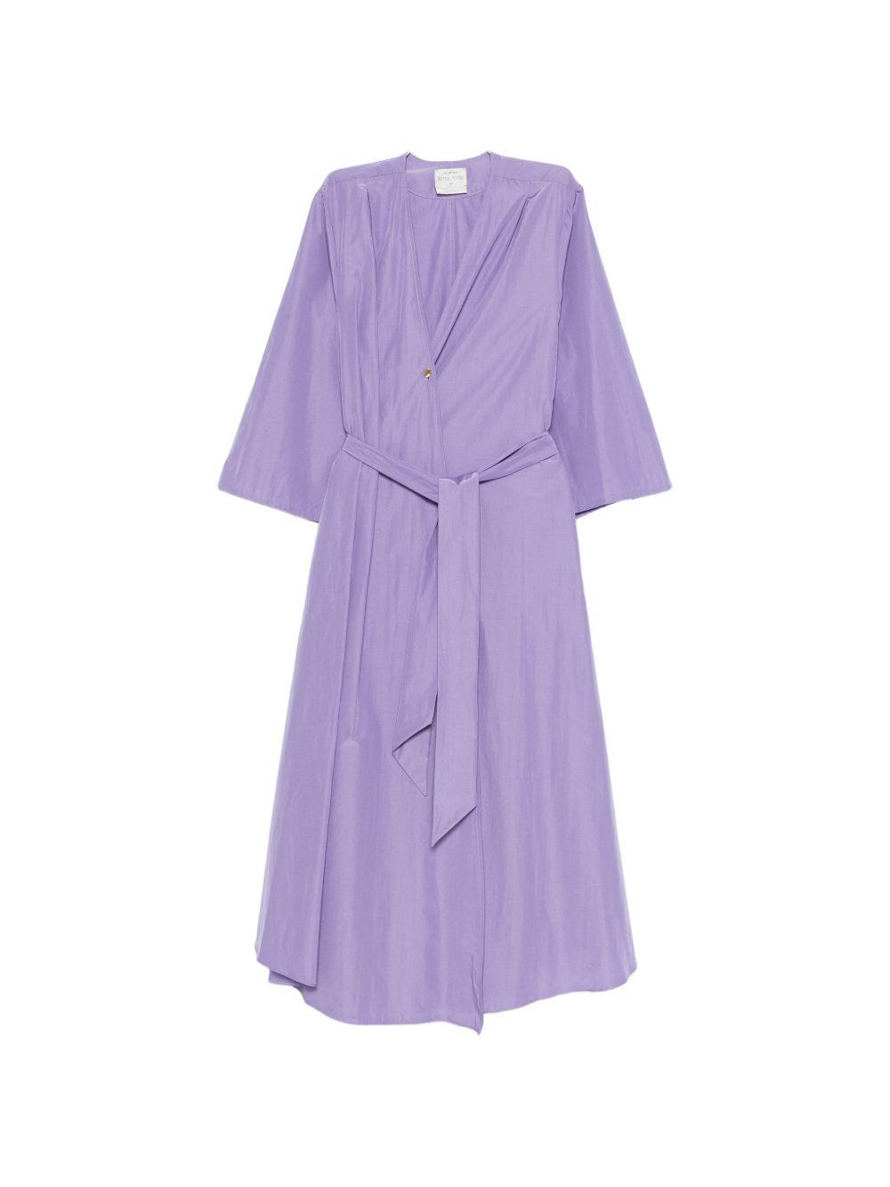 forte forte forte dresses purple polyester cotton - women
