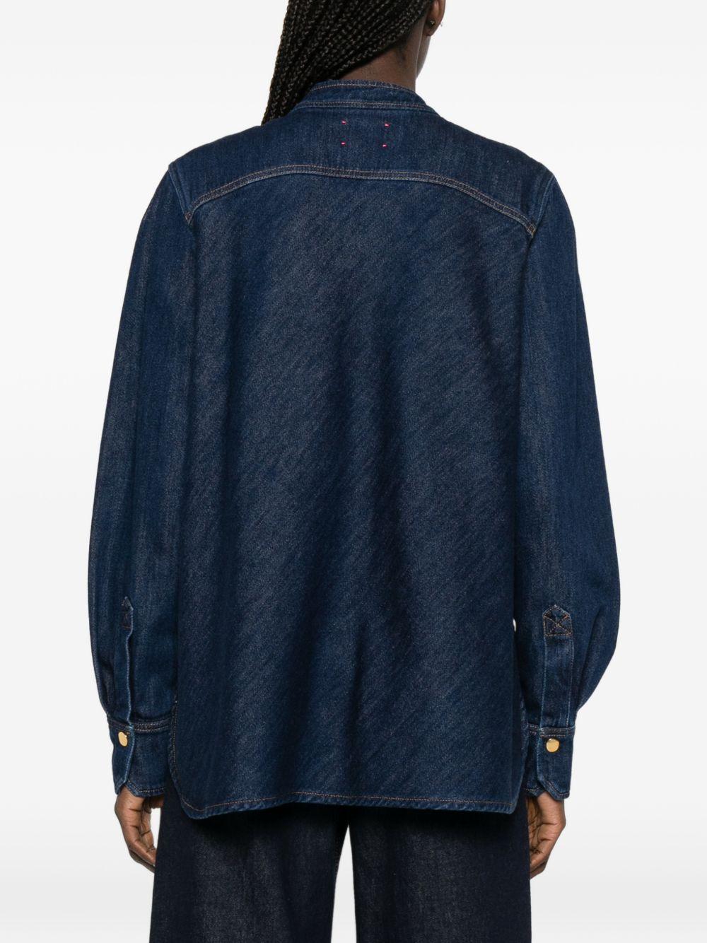 forte forte forte shirts blue cotton viscose - women