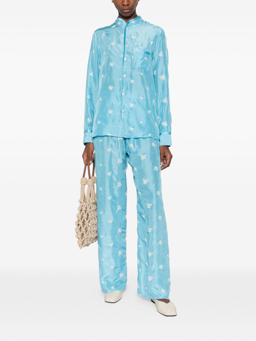 forte forte forte shirts clear blue silk - women