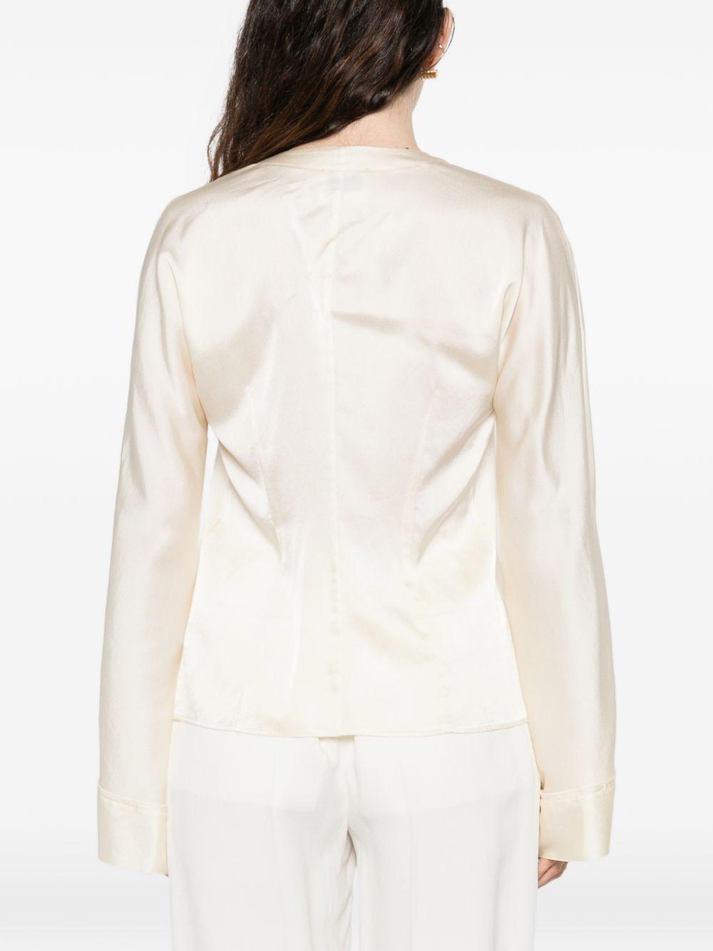 forte forte forte shirts white silk elastane - women