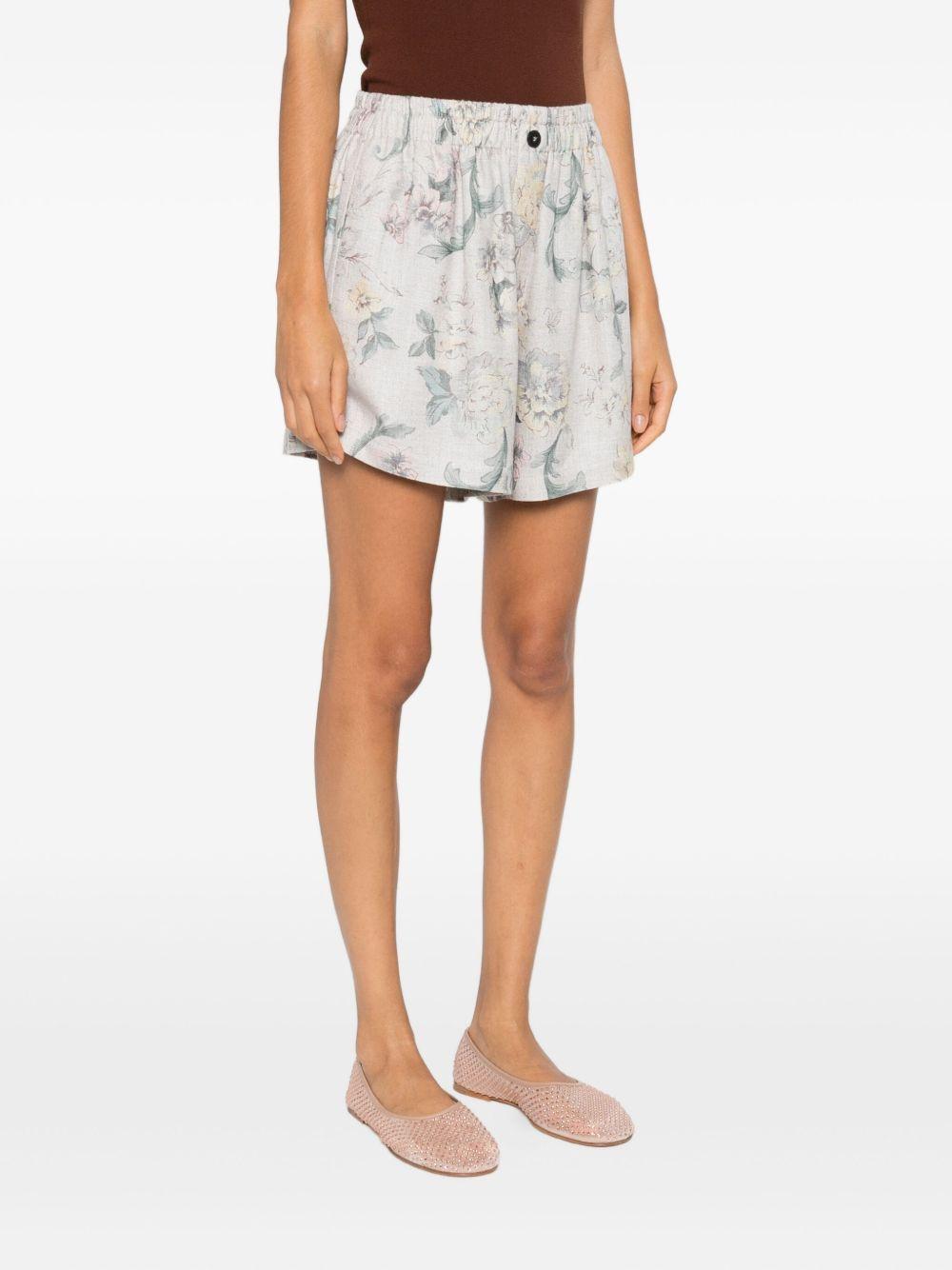 forte forte forte shorts powder fabric viscose - women