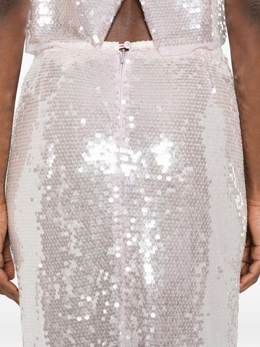 forte forte forte skirts silver polyester elastane - women