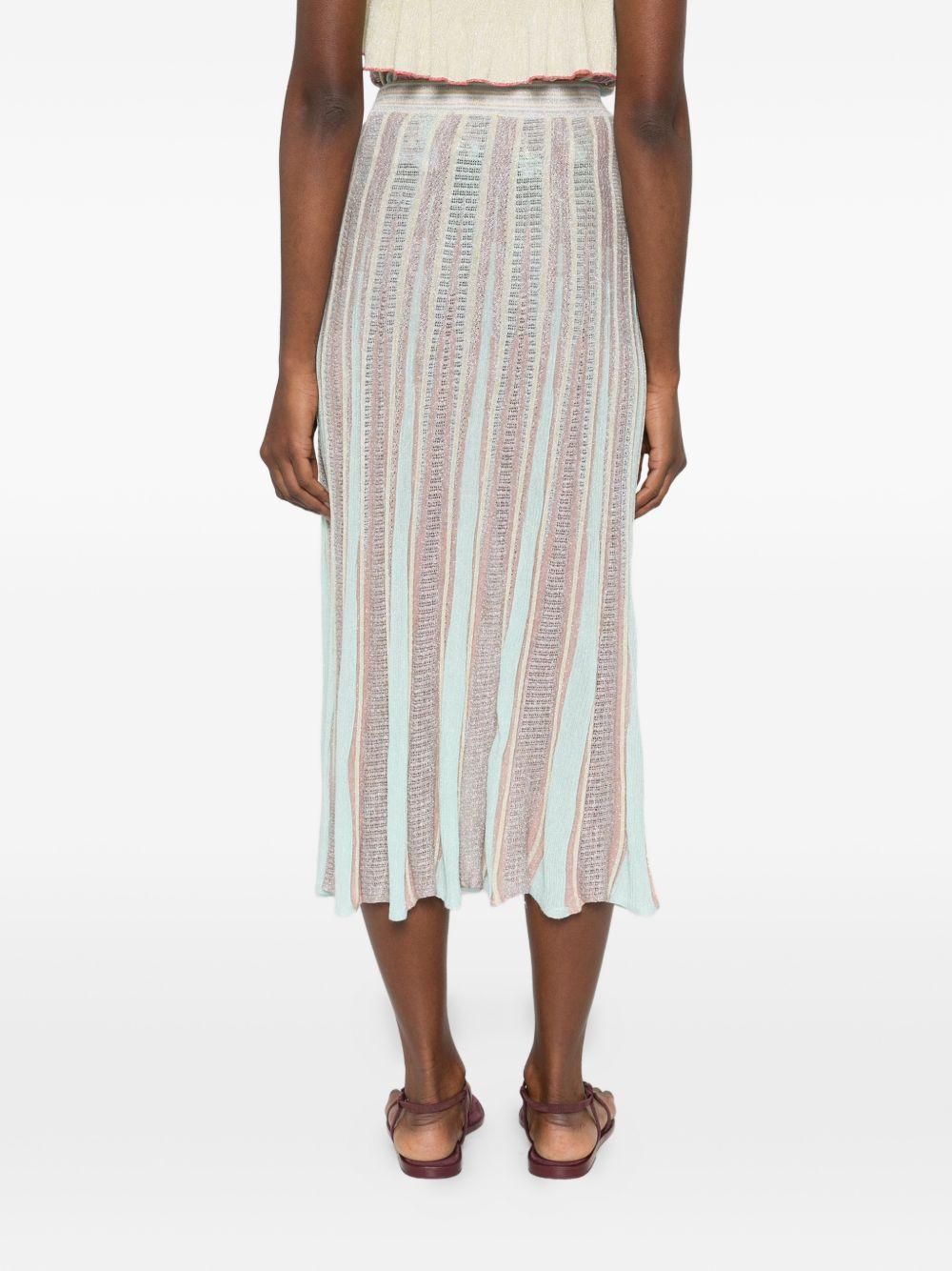 forte forte forte skirts silver viscose polyester polyamide - women