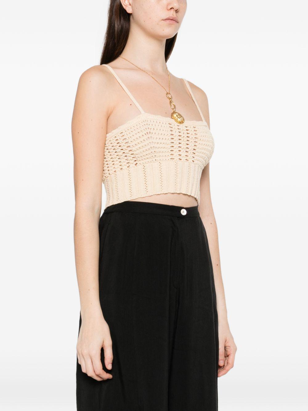 forte forte forte top beige 98 % cotton elastane - women