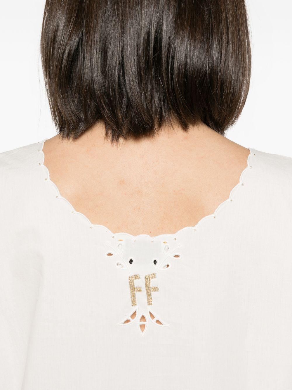 forte forte forte top bianco cotton - women