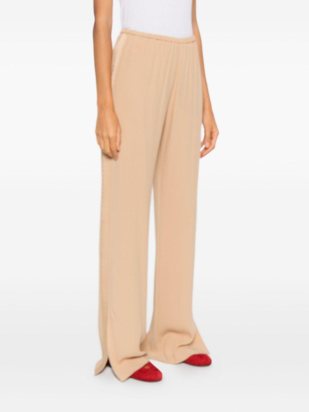 forte forte forte trousers beige acrylic viscose - women