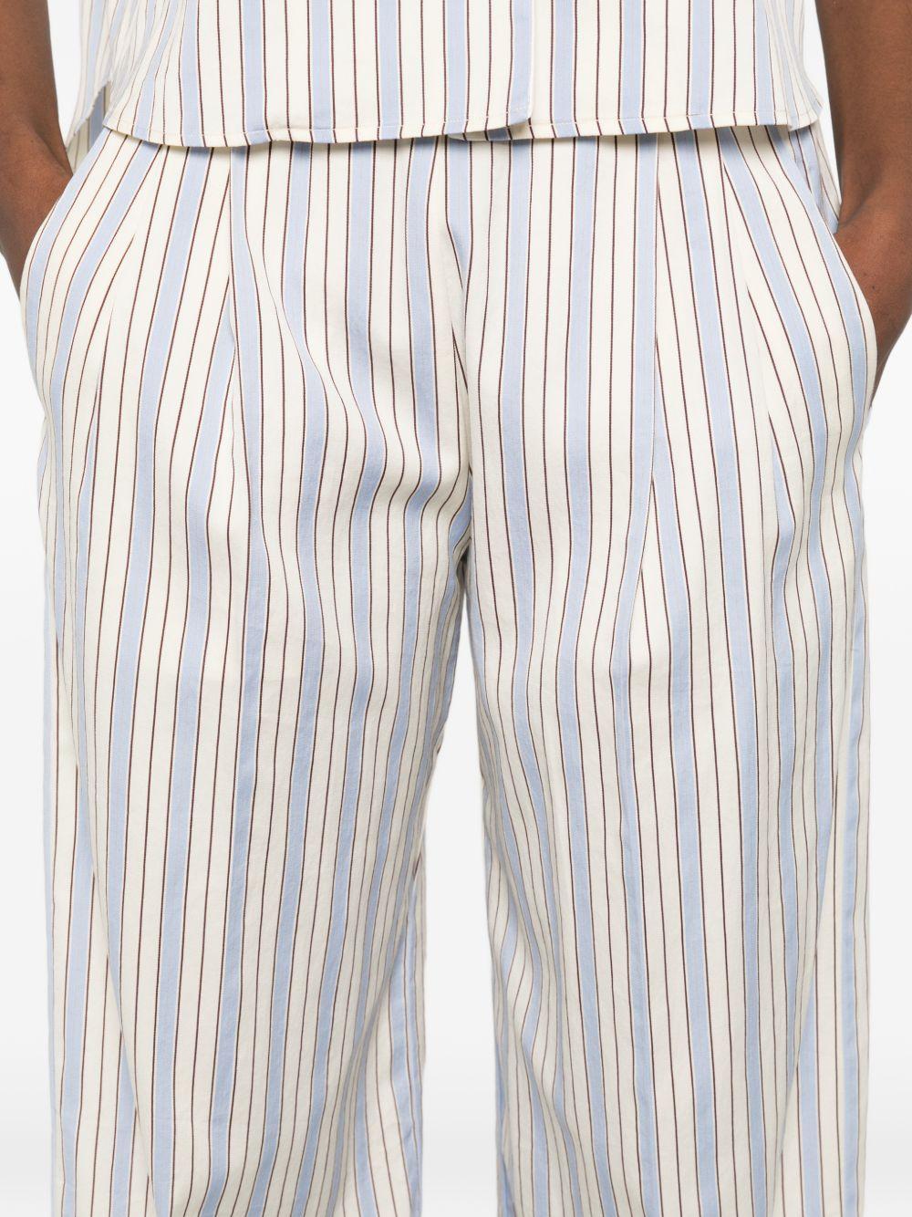 forte forte forte trousers clear blue cotton silk - women