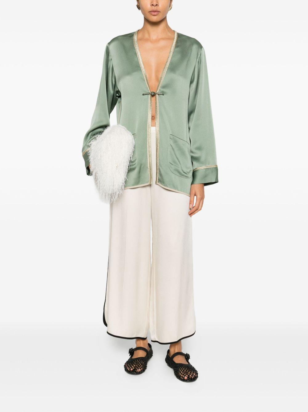 forte forte forte trousers white acrylic viscose - women
