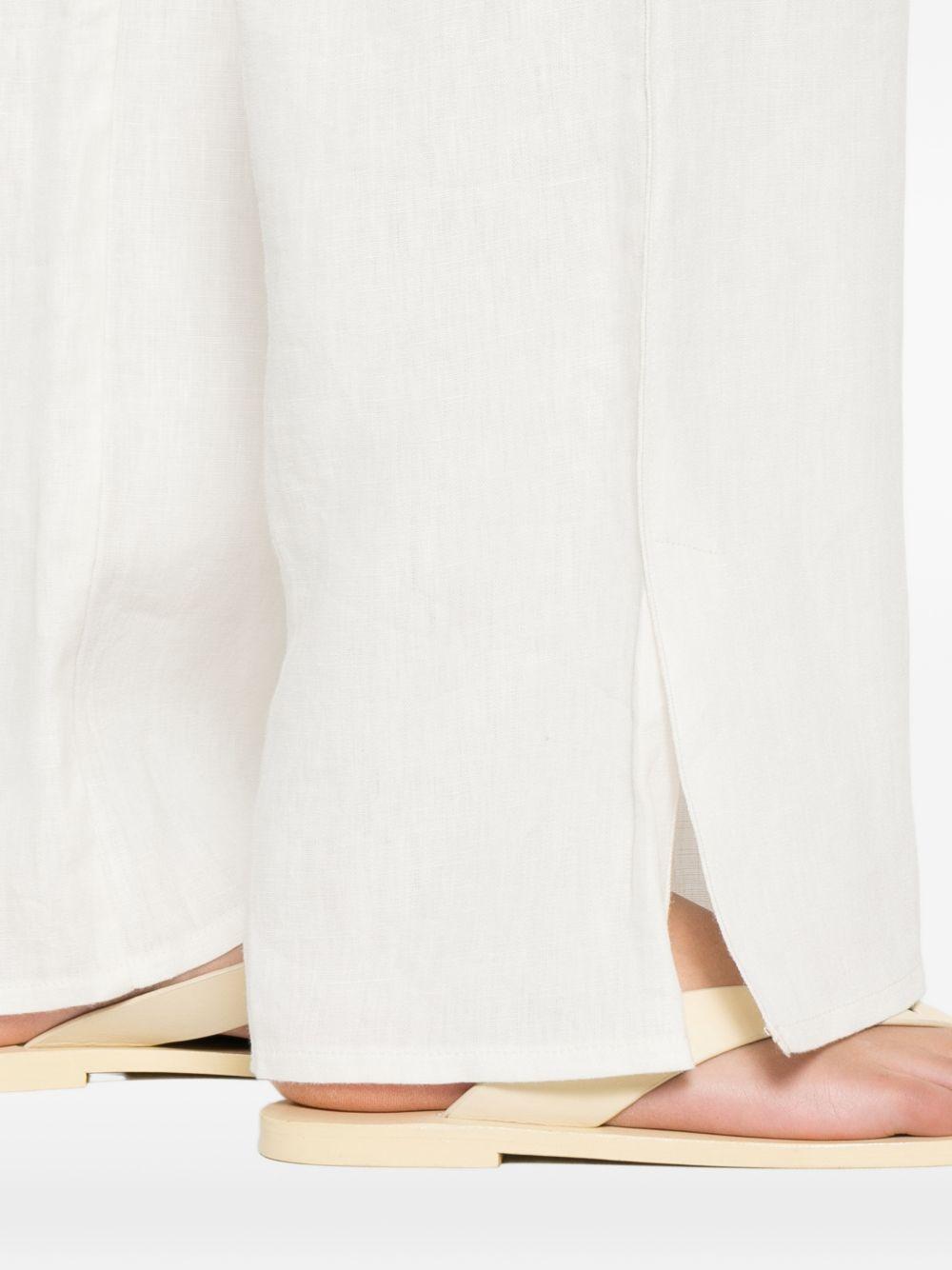 forte forte forte trousers white linem - women