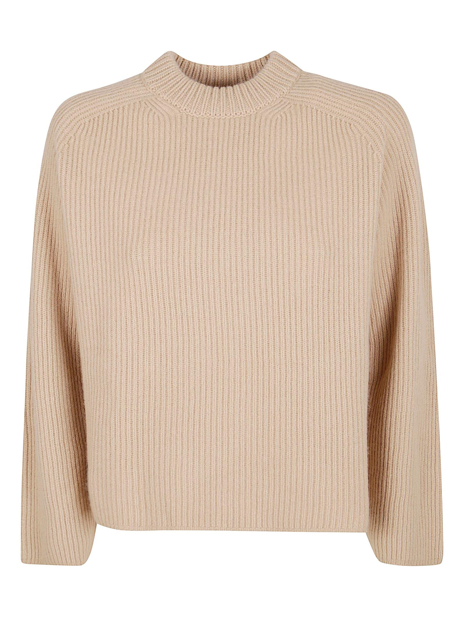 forte_forte cashmere wool english rib roundneck sweater