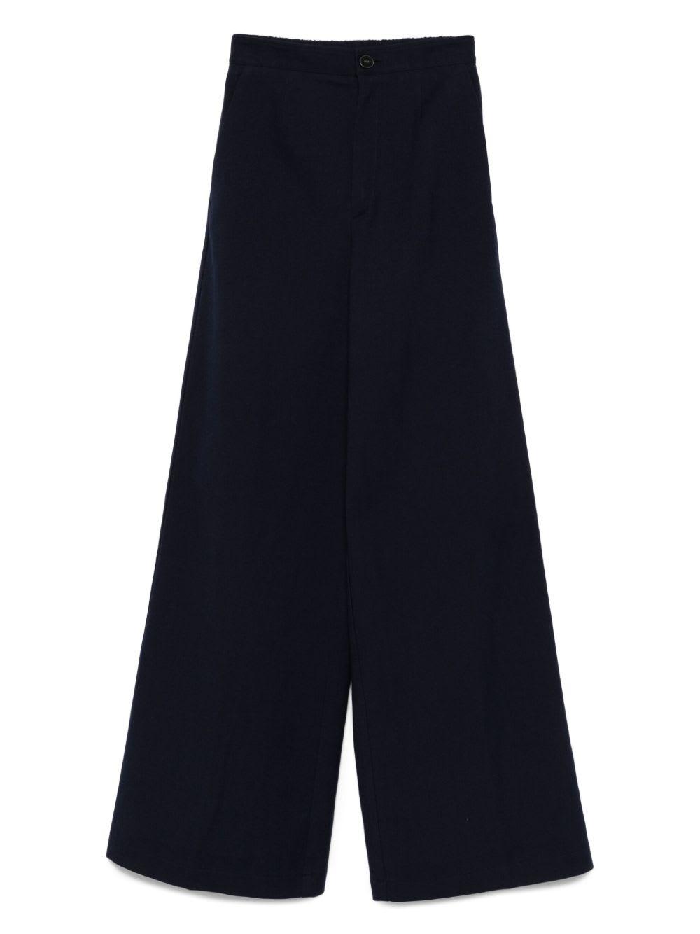 forte_forte cotton high-waisted trousers