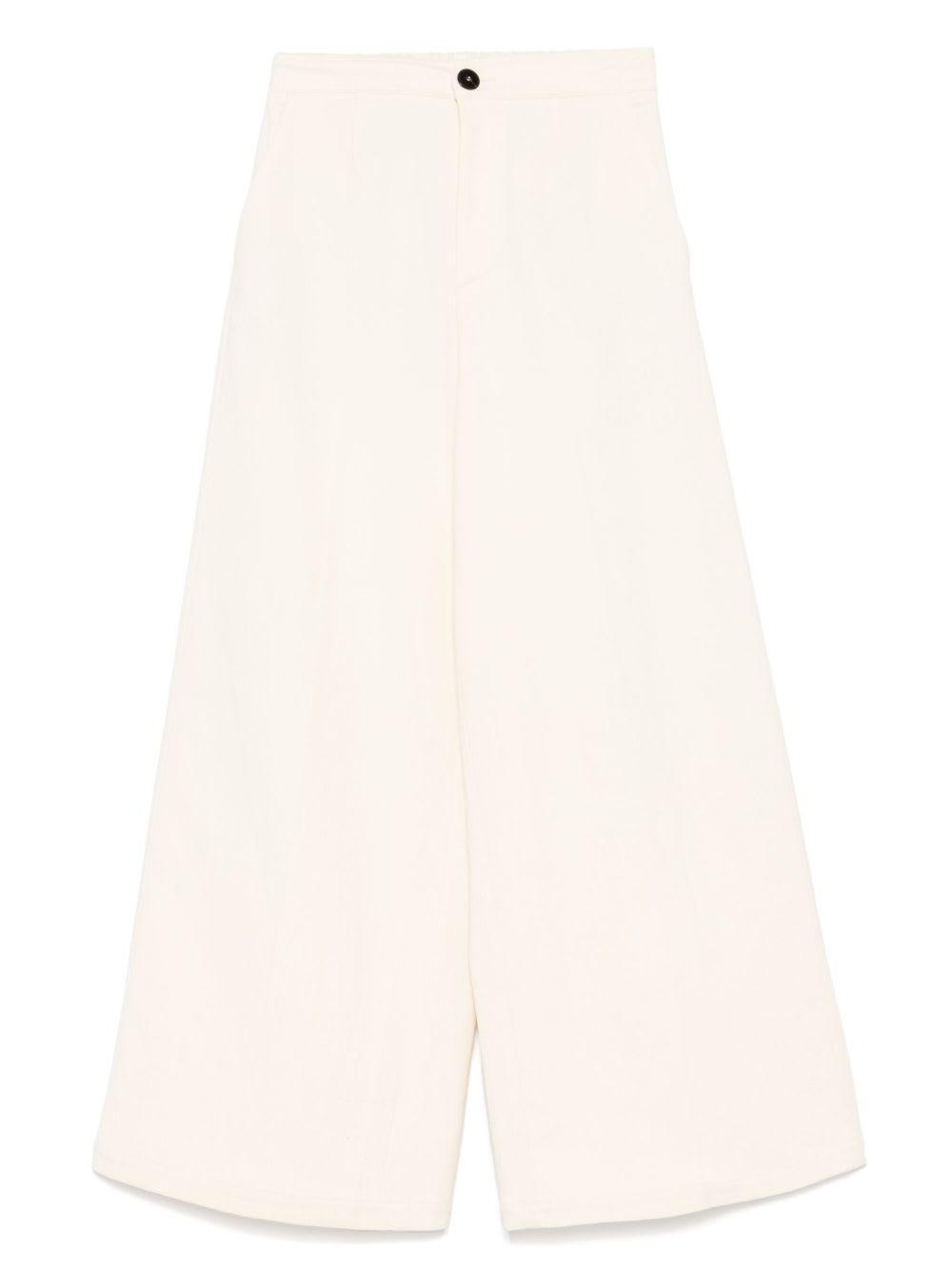 forte_forte cotton high-waisted trousers