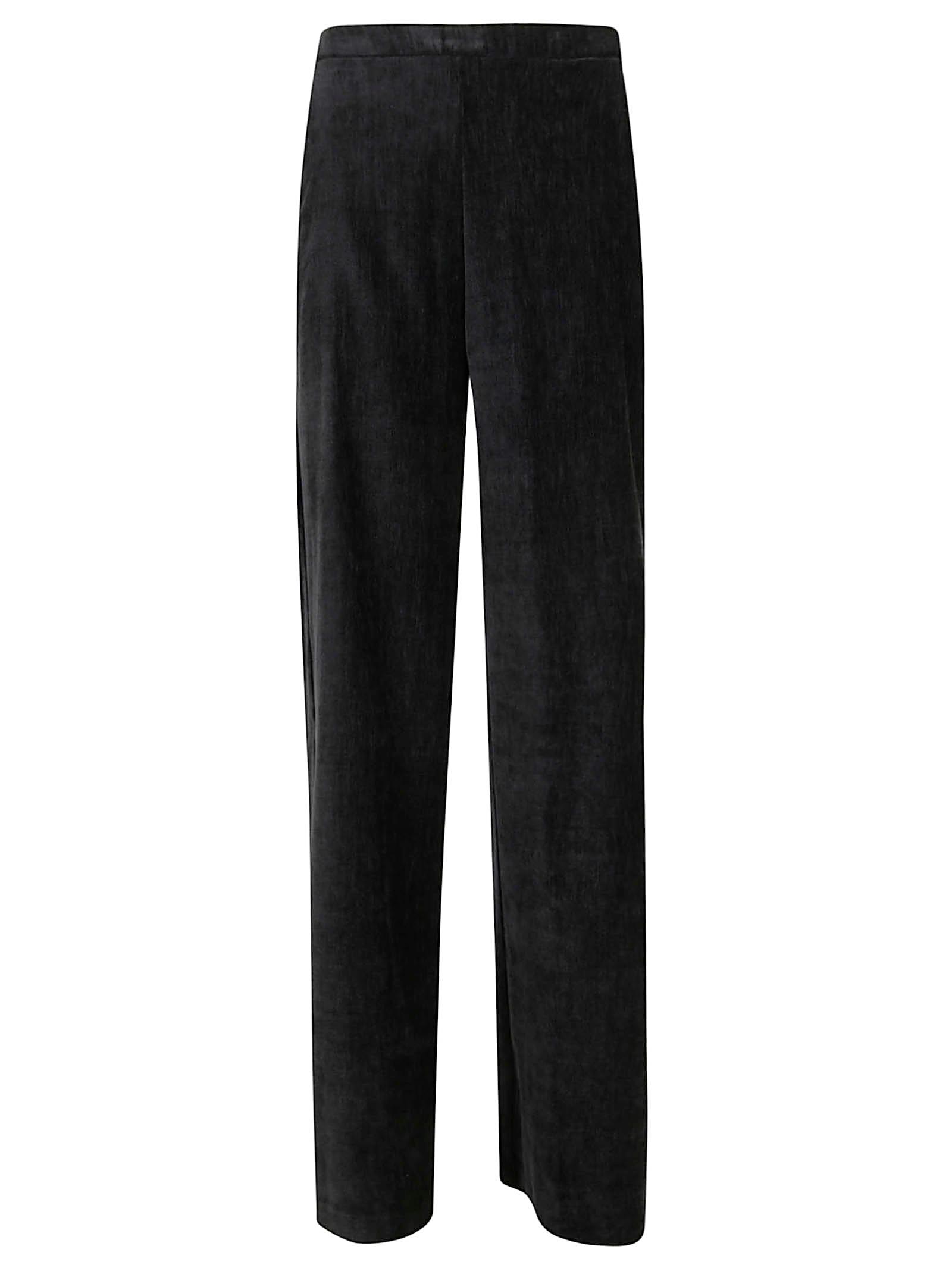 forte_forte double velvet regular waist pants