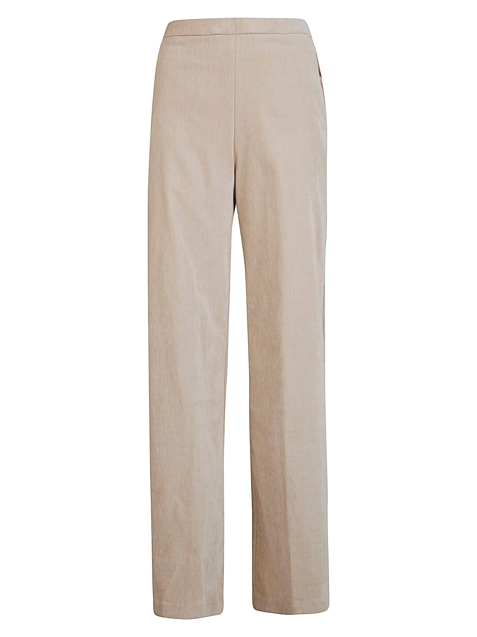forte_forte double velvet regular waist pants