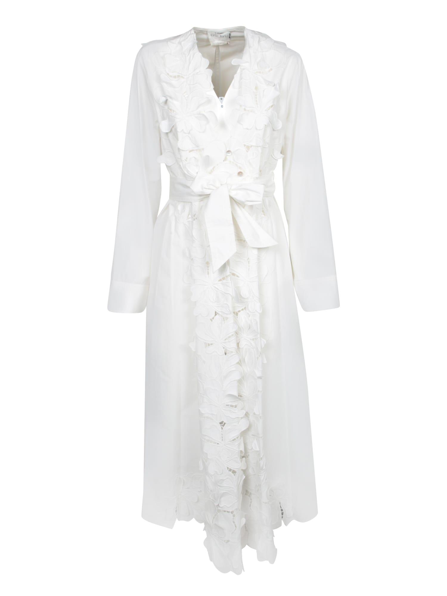 forte_forte dress with embroidered petals