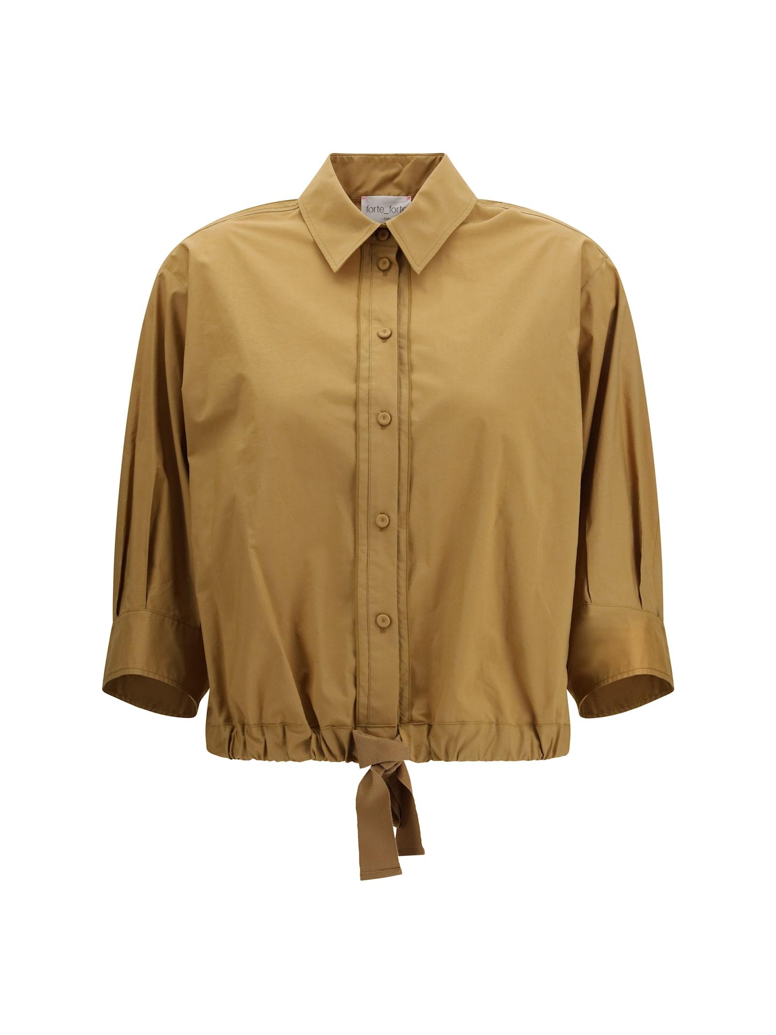 forte_forte half-sleeve popline shirt
