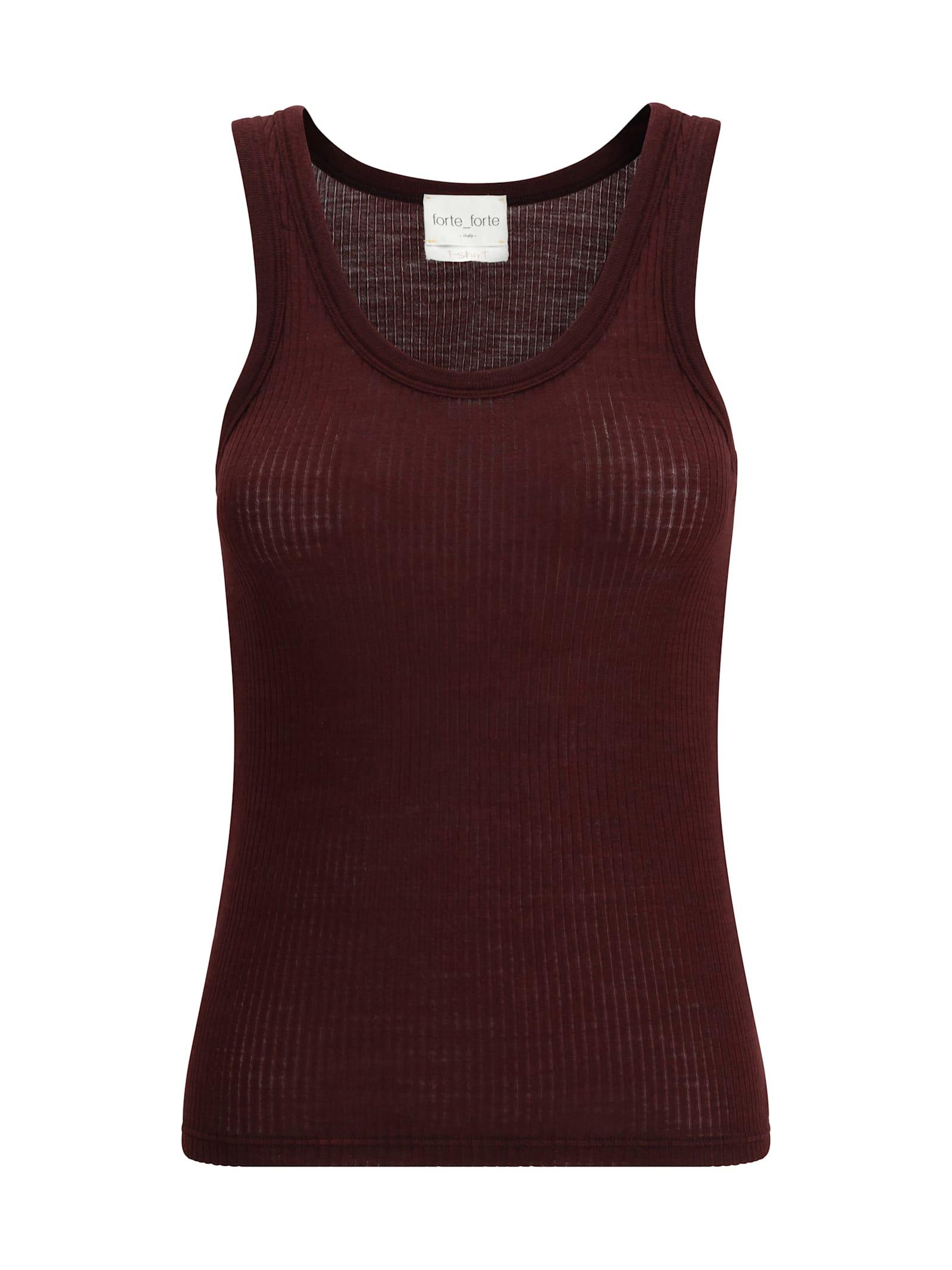 forte_forte halter-neck tank top in wool jersey