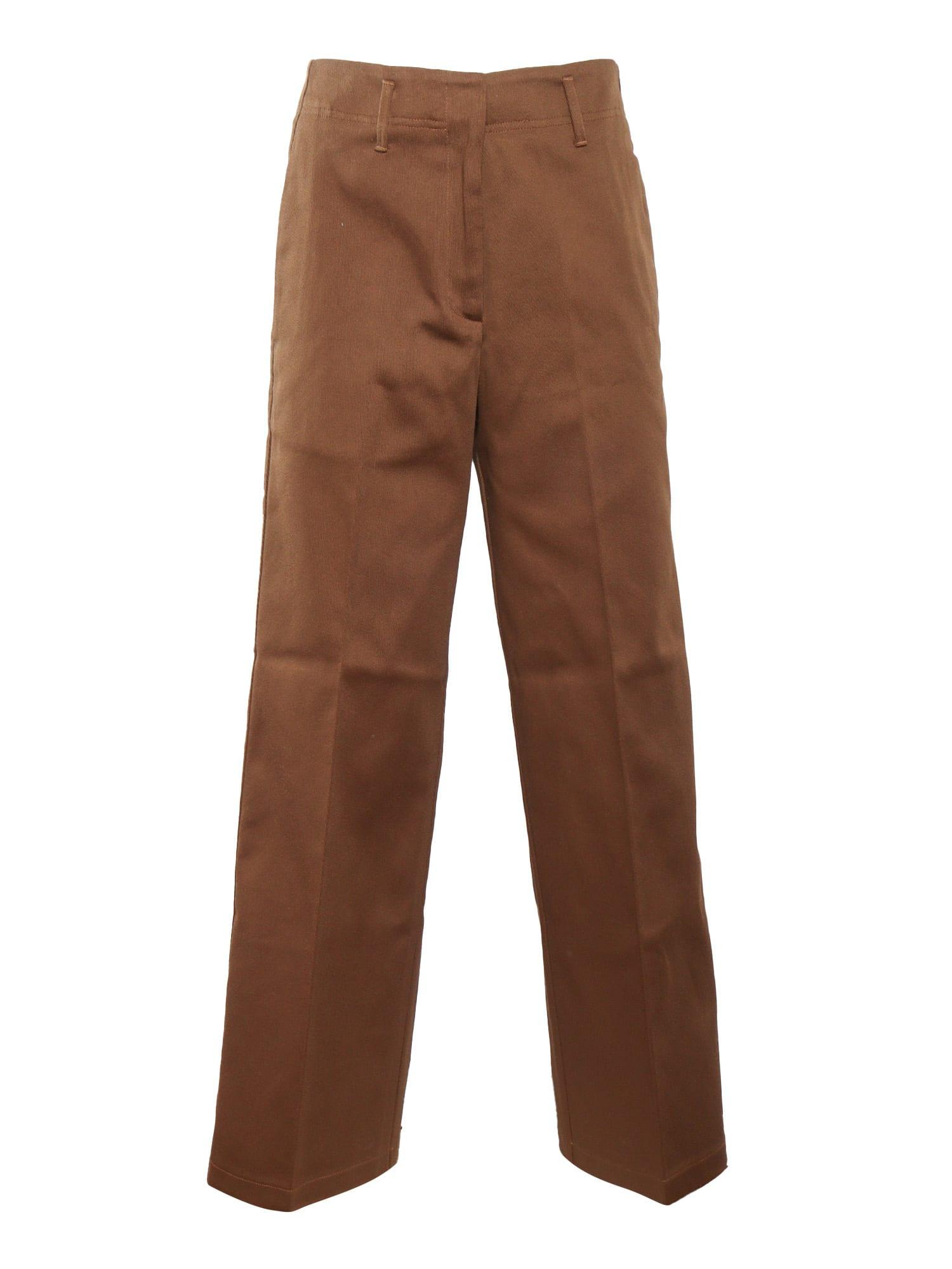 forte_forte heavy cotton cover stright leg trousers