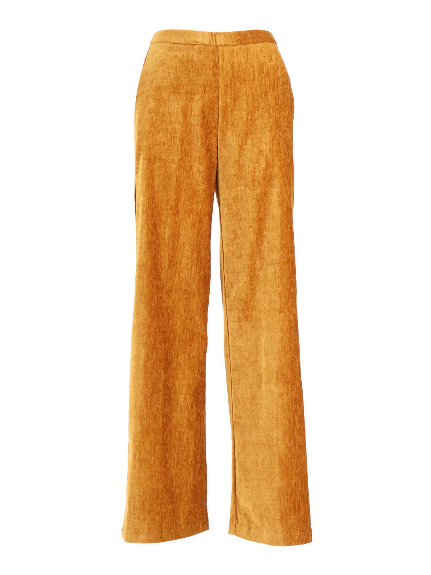 forte_forte high-waisted double velvet trousers
