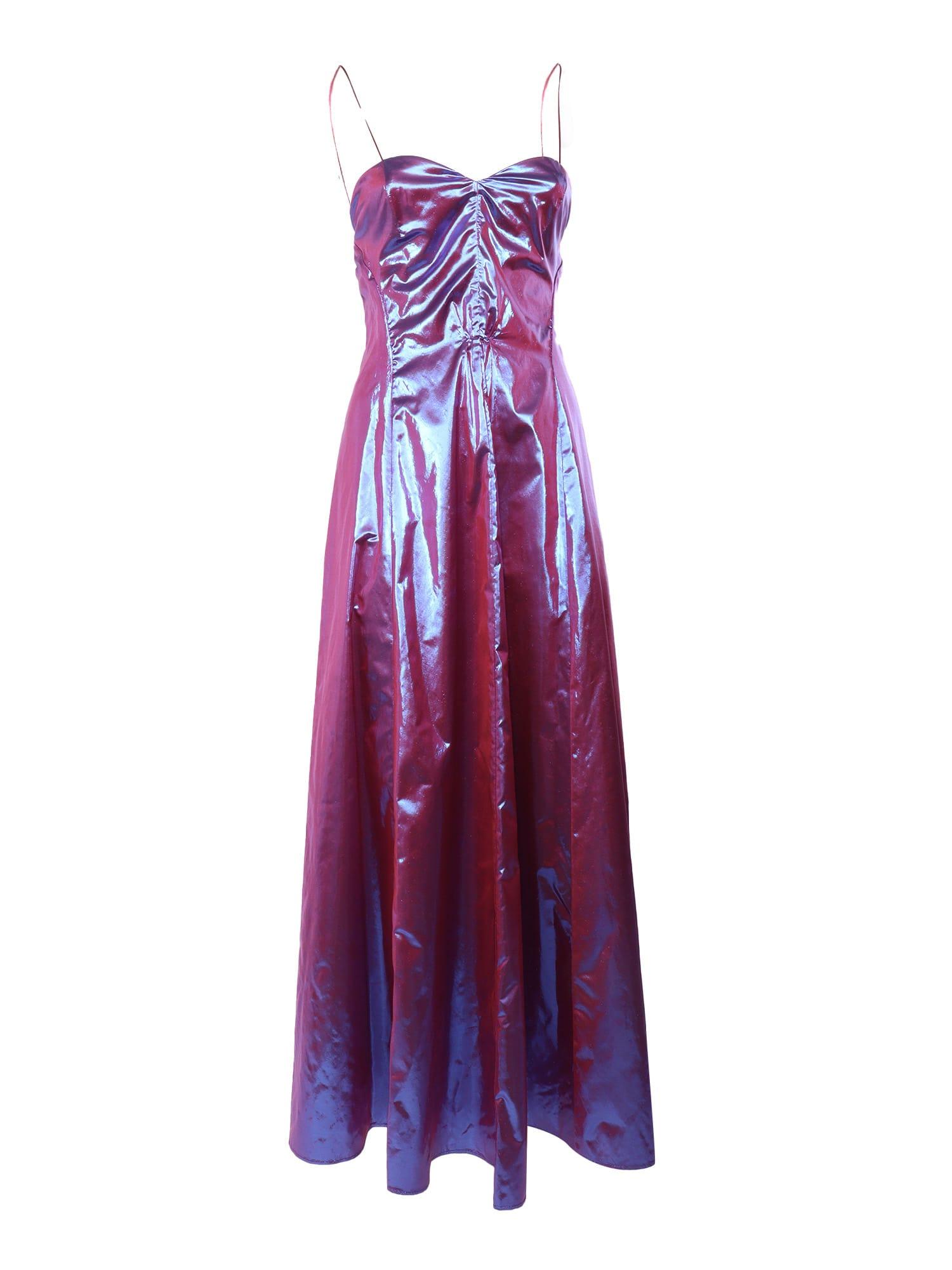 forte_forte long metallic dress