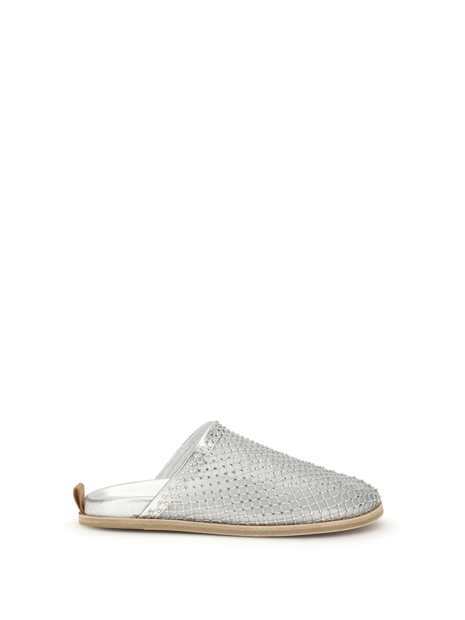 forte_forte mesh mules with rhinestones