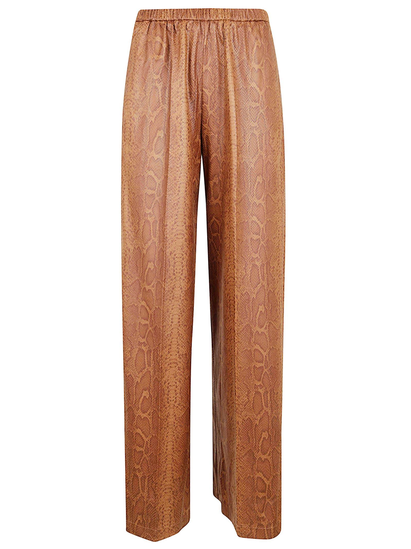 forte_forte python print ecosuede regular waist pants