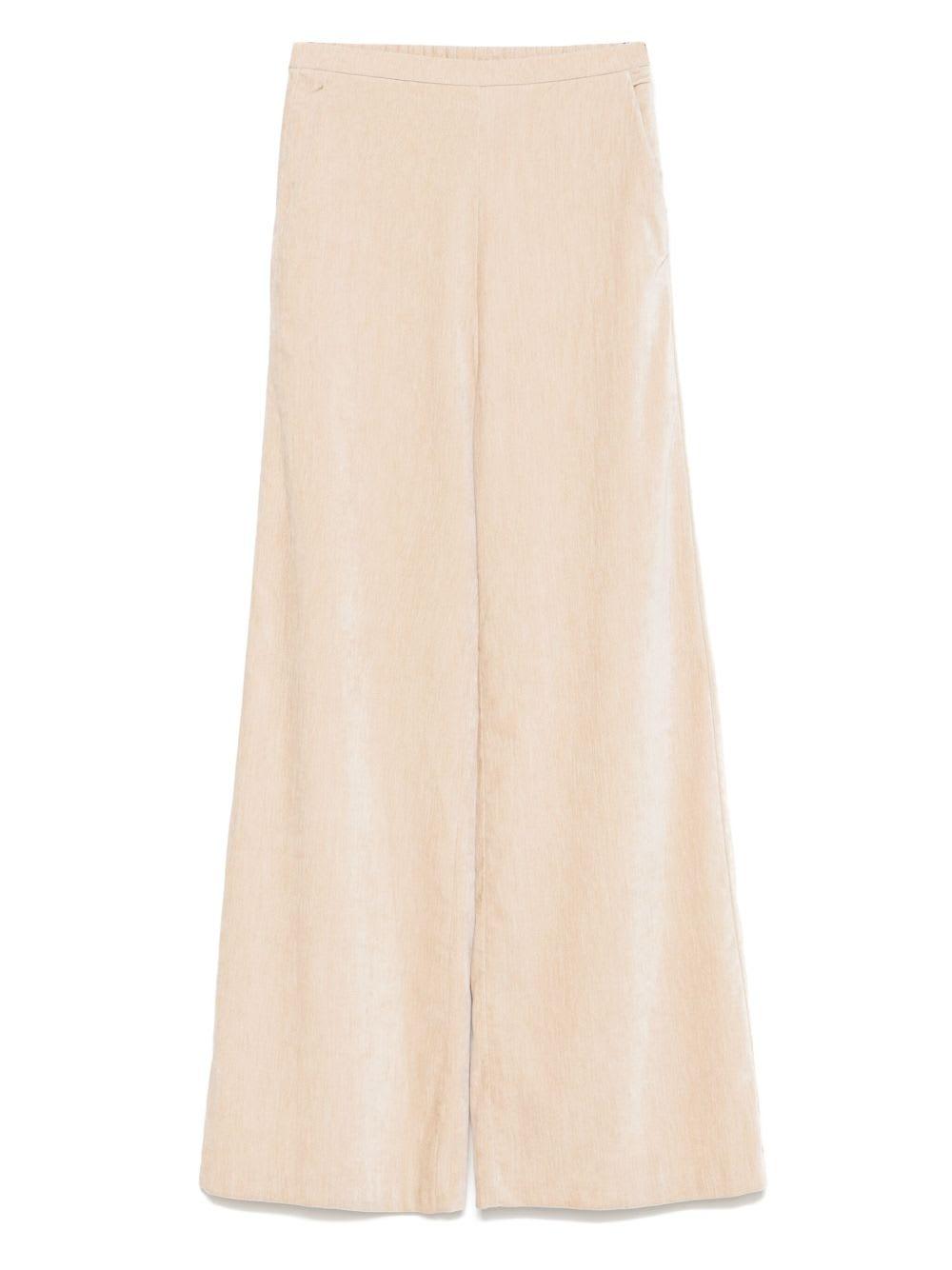 forte_forte velvet high-waisted trousers