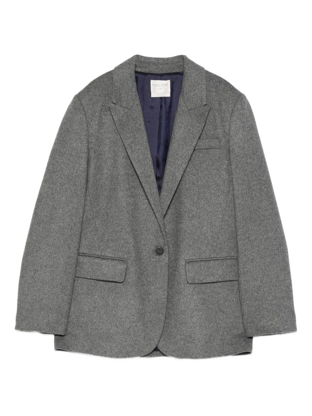 forte_forte wool single-breasted jacket