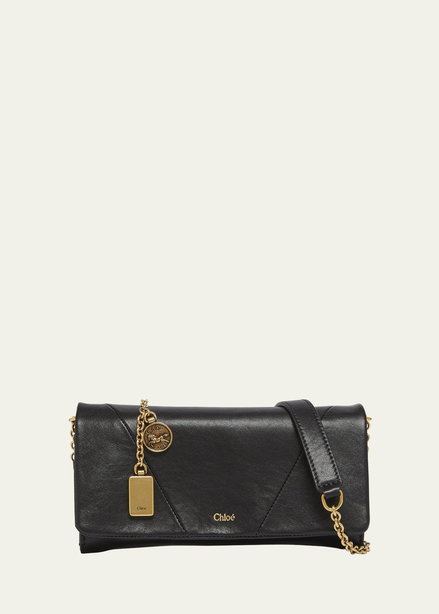 foulard flap crossbody bag in buffalo leather