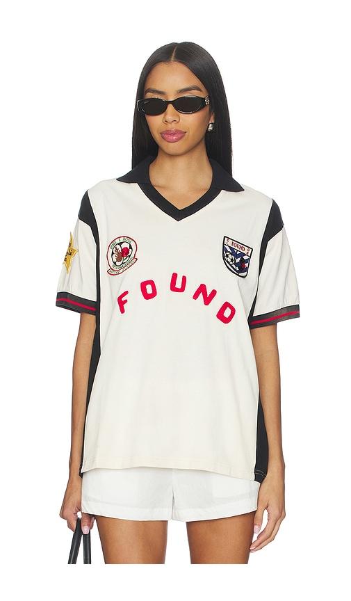 found union soccer jersey top in ivory.