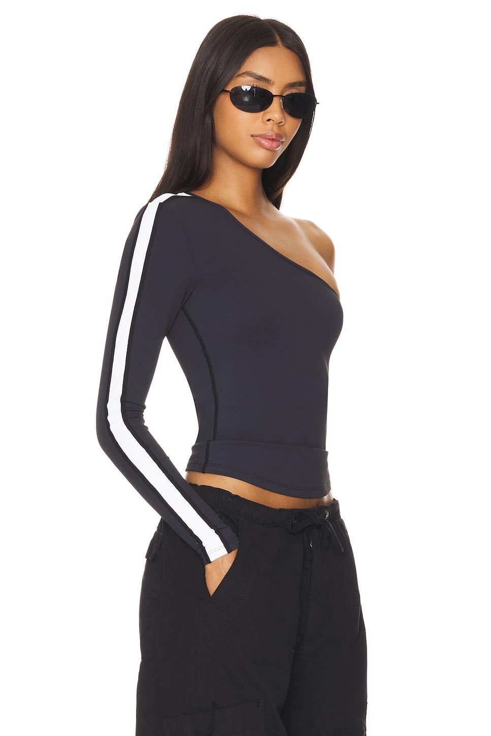 foundation asymmetric long sleeve top