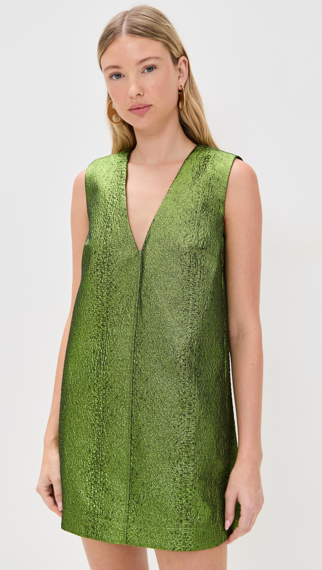 fountain metallic mini dress